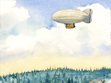 Ruimte viona valk luchtballon