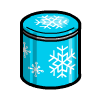 Blue Popcorn Tin
