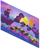 Berry-Berry Blue Island Mural