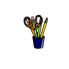 Blue Pencil Holder
