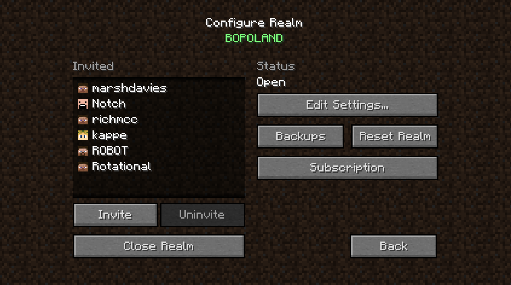 Image Realms menu.png Minecraft Wiki FANDOM powered by Wikia