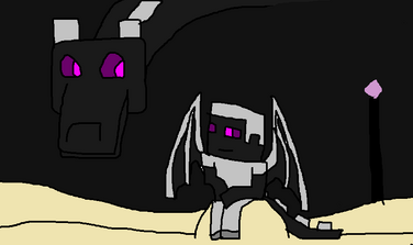 Ender steve and dragon2