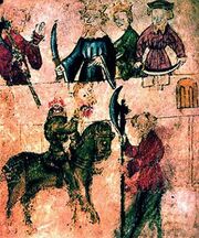 Sir Gawain and the Green Knight, from Pearl Manuscript.jpg