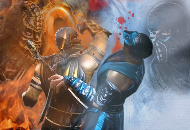 File:Scorpion VS Sub Zero MK 9 by Khaluow.png