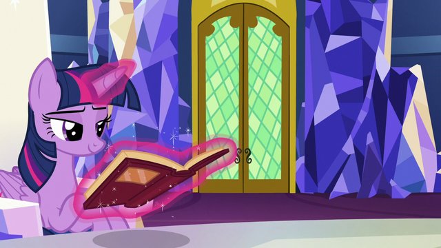 File:Twilight Sparkle reading in the castle throne room S7E11.png