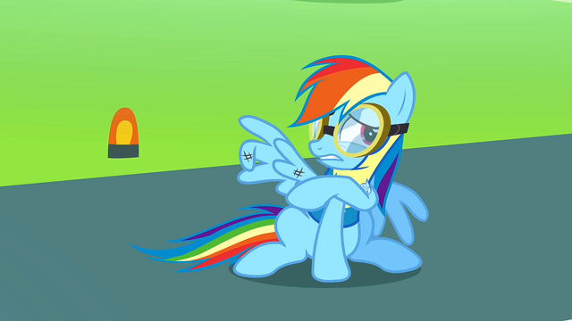 File:Rainbow Dash wincing S3E7.png