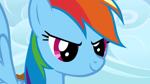 File:Rainbow challenges Applejack S1E13.png