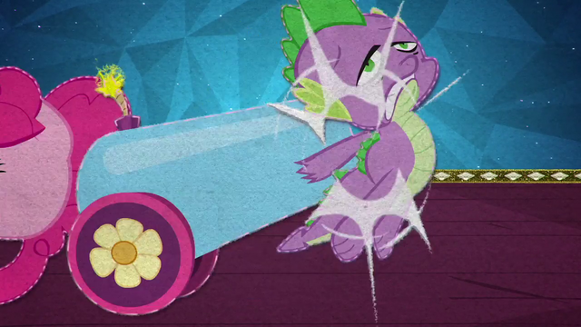 File:Pinkie knocks Spike out of the way with party cannon BFHHS5.png