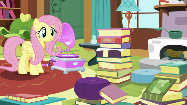 File:Fluttershy monitoring Angel Bunny S7E5.png