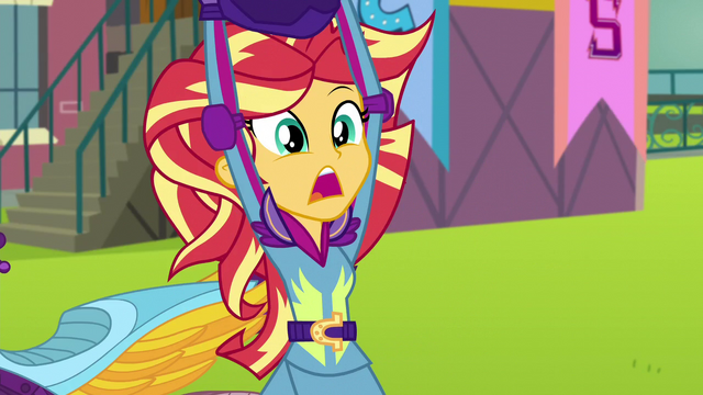 File:Sunset Shimmer removing her helmet EG3.png