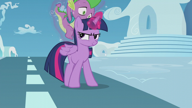 File:Twilight putting Spike on her back S5E25.png