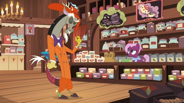 File:Discord wearing his jazz club suit S7E12.png