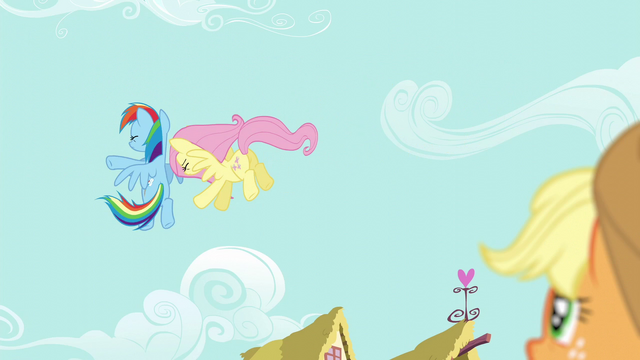 File:Fluttershy and Rainbow bump into each other in the air S6E11.png