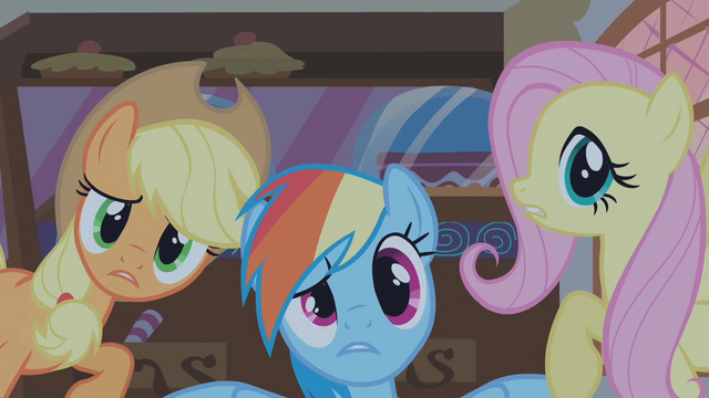 File:Applejack Rainbow Fluttershy S01E09.png