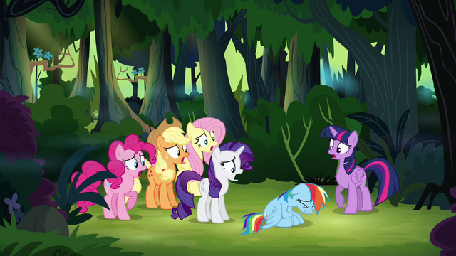 File:Main ponies gasping S4E04.png