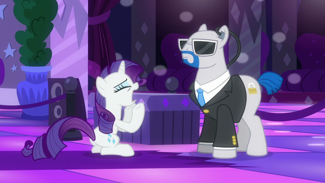 File:Rarity pleads for the bouncer for the music to be turned down S6E9.png