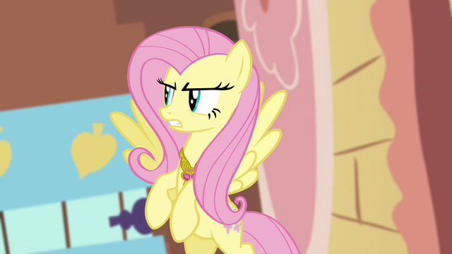 File:Fluttershy offended "my friends aren't nasty!" S03E10.png