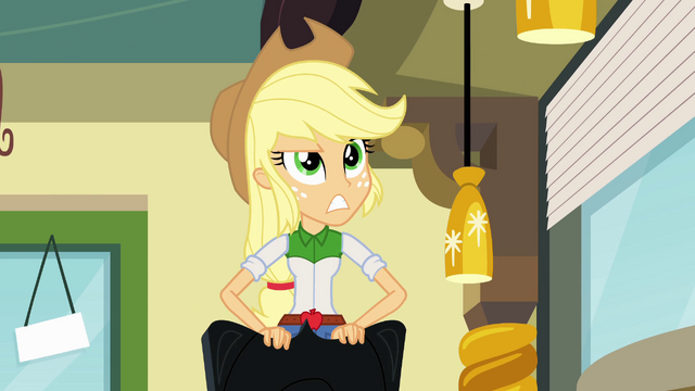 File:Applejack gets the group's attention EG.png