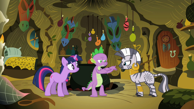 File:Twilight, Spike & Zecora S2E10.png