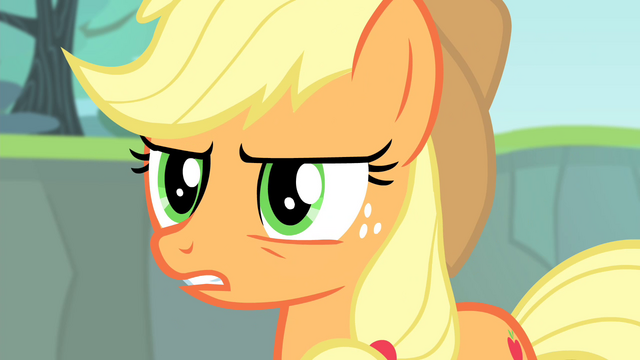File:Applejack suspicious S4E20.png