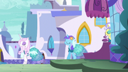 Canterlot ponies all wearing Princess Dresses S5E14.png