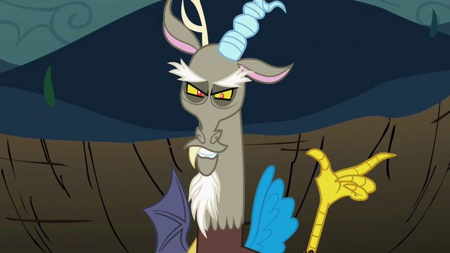 File:Discord 'Well well well, some pony broke the no wings no magic rule' S2E1.png