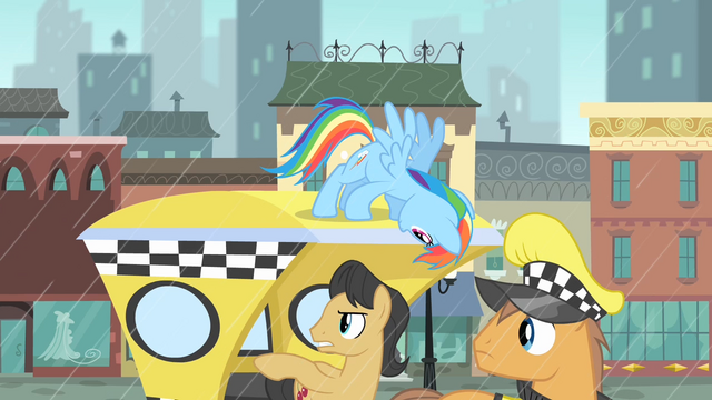File:Taxi passenger pointing at the line of ponies S4E08.png