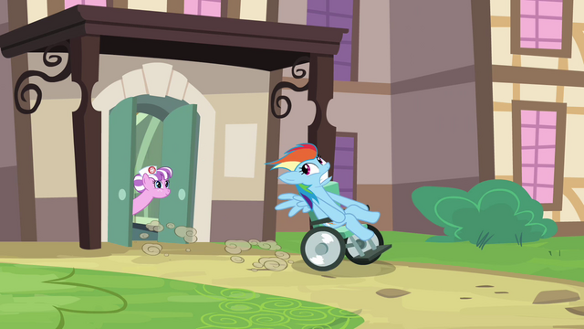 File:Rainbow Dash wheelchair S02E16.png