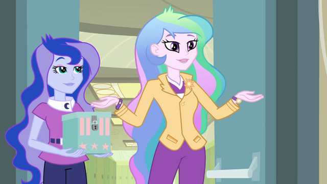 File:Celestia and Luna "Fall Formal is back on" EG.png