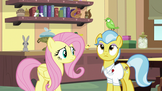 File:Green bird perches on Dr. Fauna's head S7E5.png
