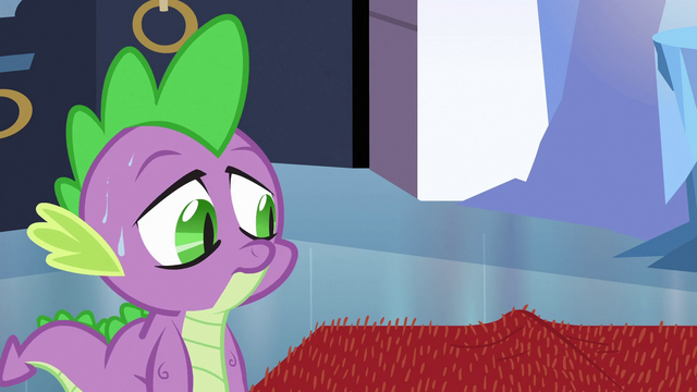 File:Spike looking at Twilight S3E2.png