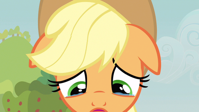 File:Applejack tear eyed again S3E8.png