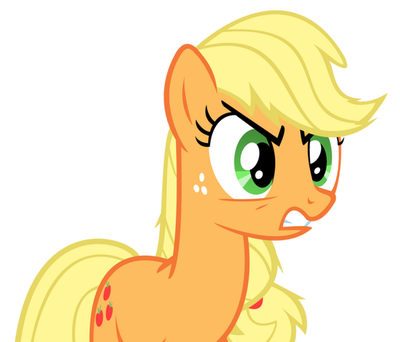 File:FANMADE Angry Applejack.png