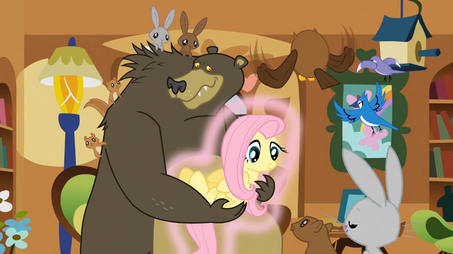File:Fluttershy Glowing S3E13.png