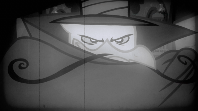 File:Gustave as a silent film era villain S2E24.png