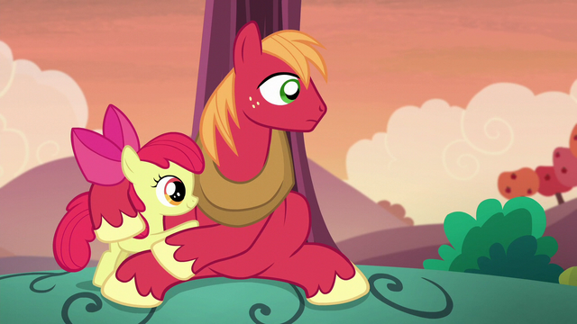 File:Apple Bloom and Big Mac hear Granny Smith S5E17.png