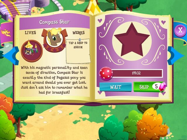 File:Compass Star album page MLP mobile game.jpg