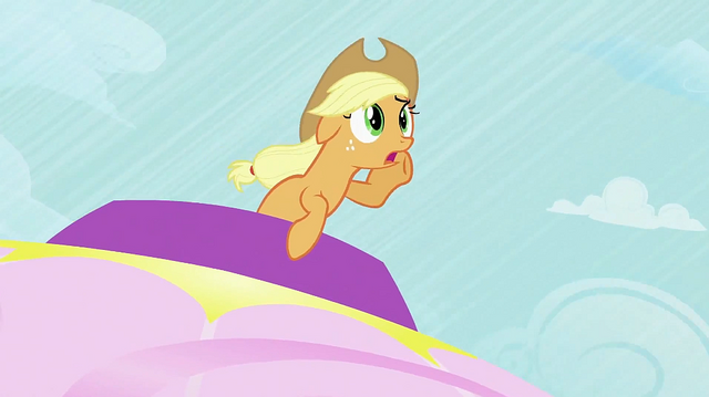 File:Applejack calling out to Rarity and Pinkie S2E02.png
