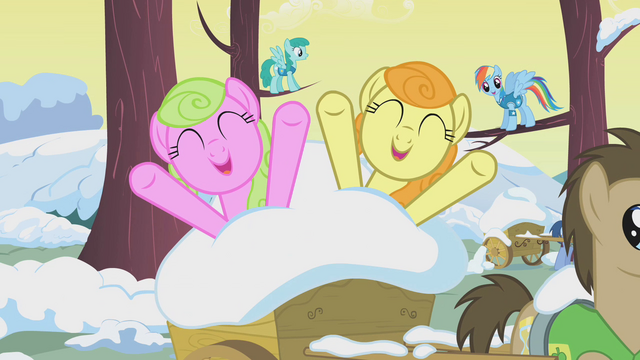 File:Daisy and Golden Harvest pop out of the snow S1E11.png