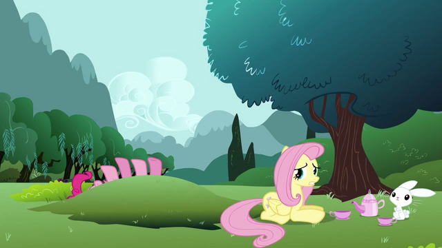 File:Fluttershy weak smile S3E3.png