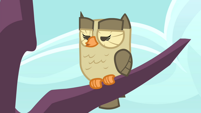 File:Owlowiscious hooting unamusedly S4E23.png