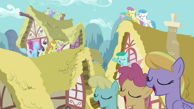 File:Ponies singing on roofs S3E13.png