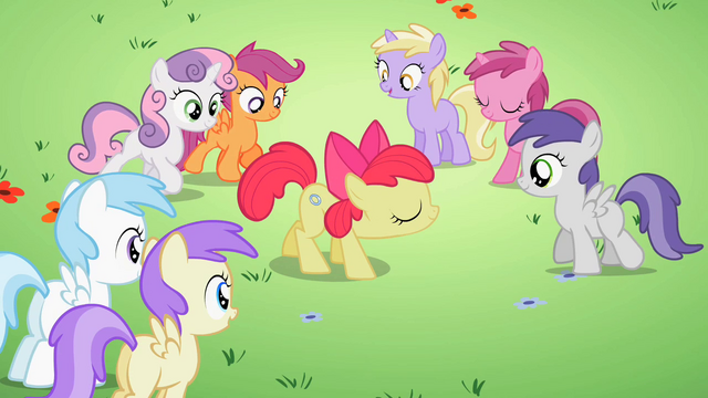 File:Students gathering around Apple Bloom S2E06.png