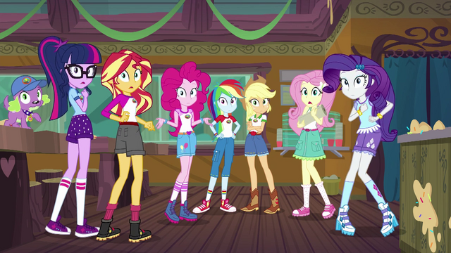File:Equestria Girls turn to face the mess hall doors EG4.png