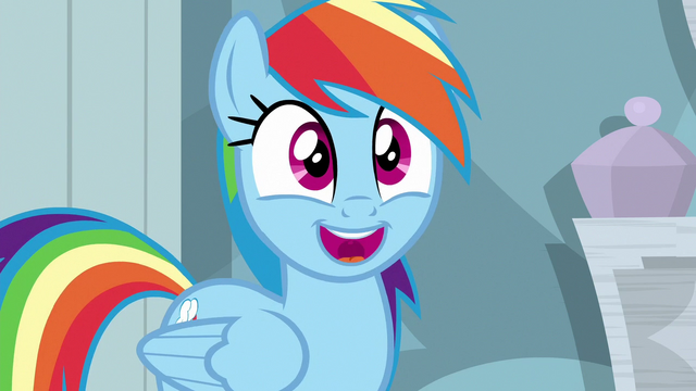 File:Rainbow Dash "she never goes to conventions!" S6E13.png