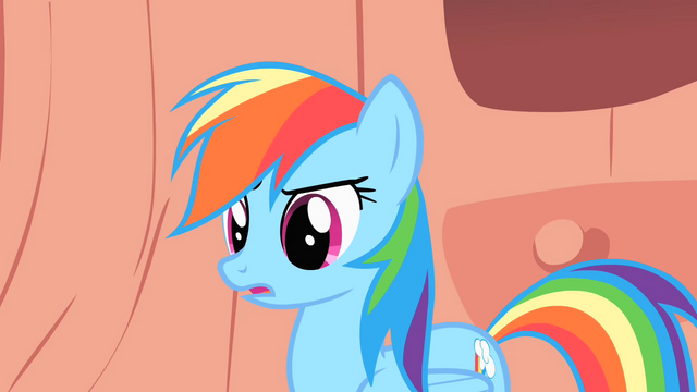 File:Rainbow Dash hesitates S1E16.png