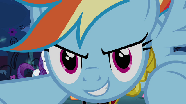 File:Rainbow Dash prepares to attack S4E02.png