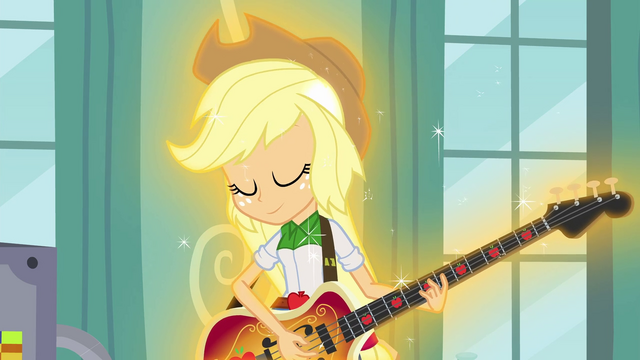 File:Applejack ponying up EG3.png
