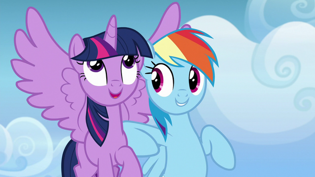 File:Rainbow Dash nudging Twilight with her elbow S6E24.png