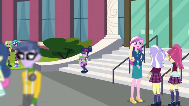 File:Twilight and Spike on the CHS front steps EG3.png